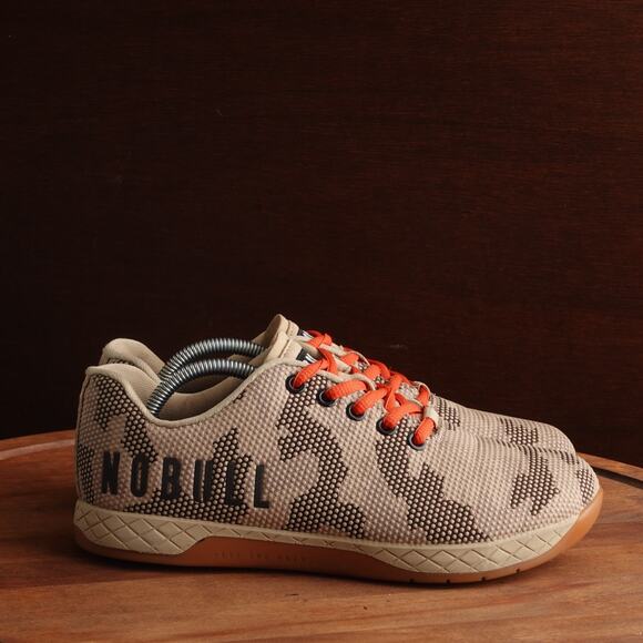 NOBULL Sneakers Unisex Size M6.5 W8 Beige Camo Outwork Training Athletic Shoes - Picture 1 of 15